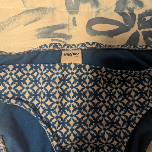 3/$50 Blue and White Halter Top Bathing Suit - Picture 10 of 16